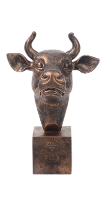 Chinese Zodiac Bronze Statue-Ox
