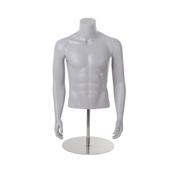 Men's model with headless upper body