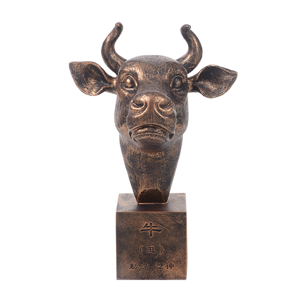 Chinese Zodiac Bronze Statue-Ox