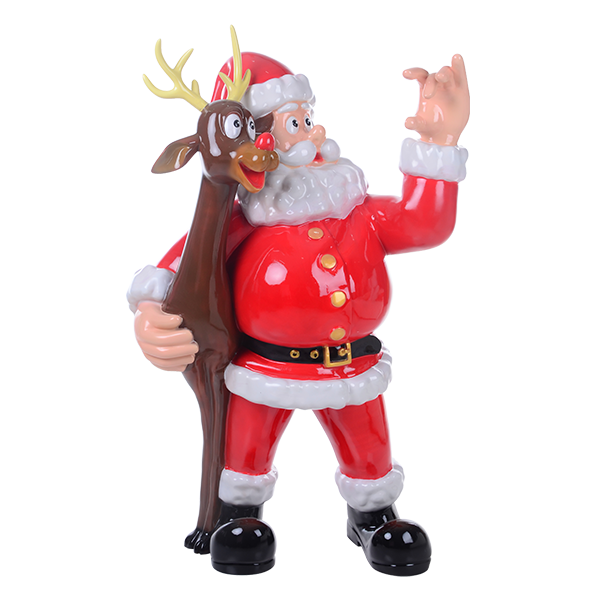 Santa Claus and Reindeer Model