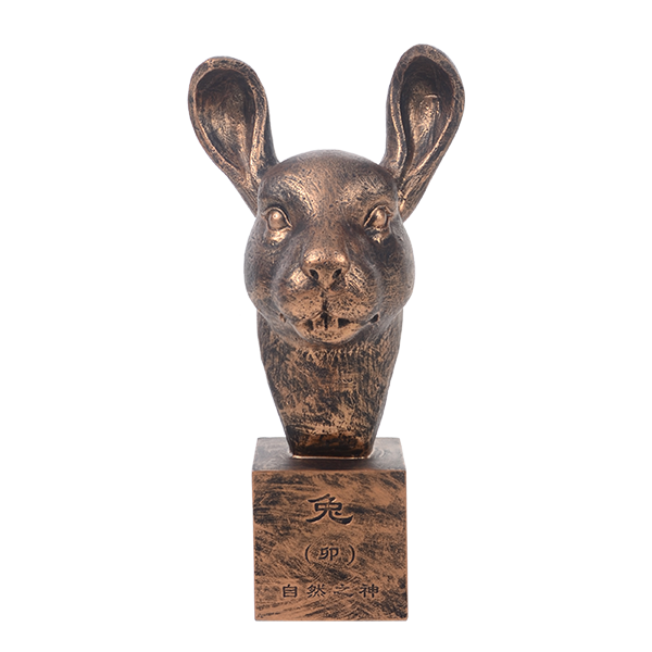 十二生肖铜像-兔